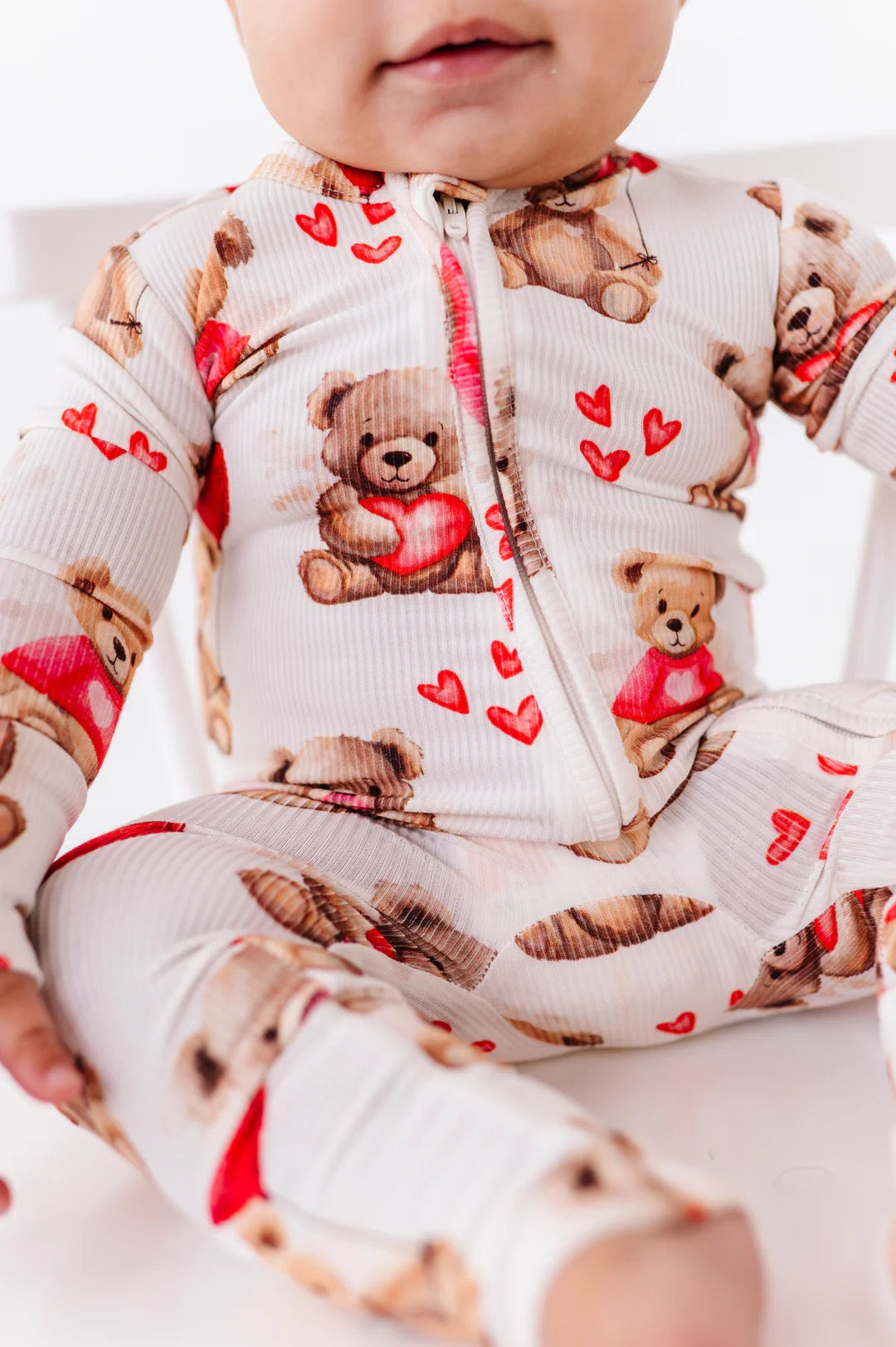 Beary Sweet Ribbed Convertible Romper