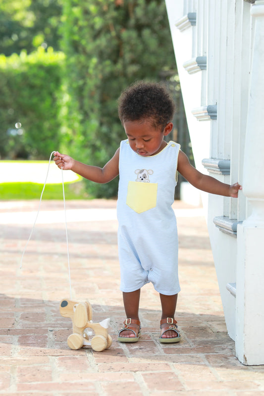 Striped Puppy Romper