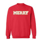 Merry Patch Christmas Adult Sweatshirt