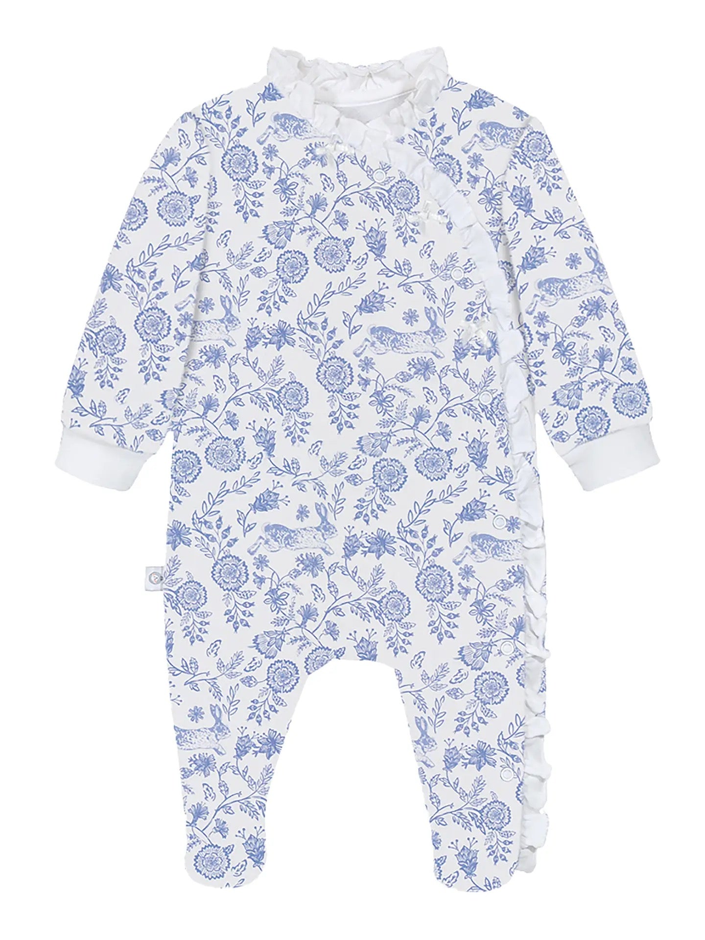 Floral Bunnies Baby Pajama