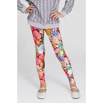 Kids Hi Shine Leggings Cookie Collage