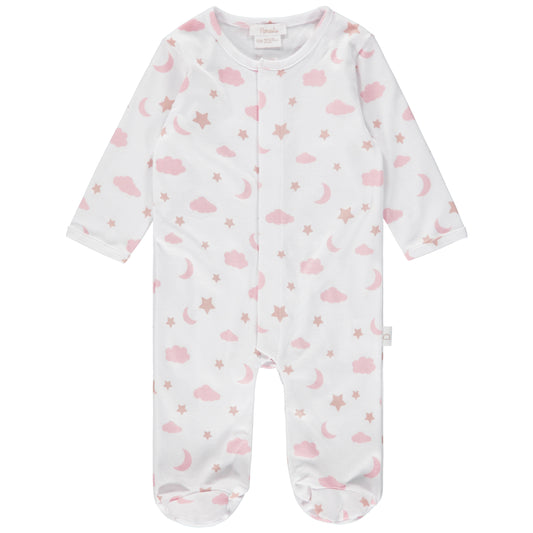 Footie- Moon and Stars (Pink)