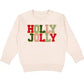 Holly Jolly Patch Christmas Girls Shirt