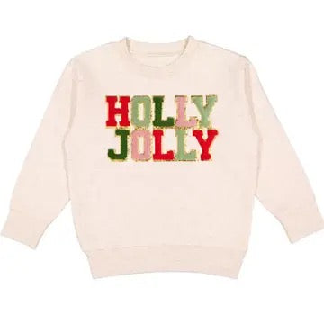 Holly Jolly Patch Christmas Girls Shirt