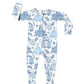 Baby Bamboo Pajamas Sleeper Footie Romper- Ella