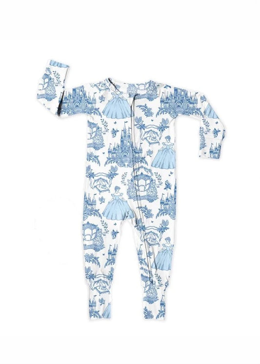 Baby Bamboo Pajamas Sleeper Footie Romper- Ella