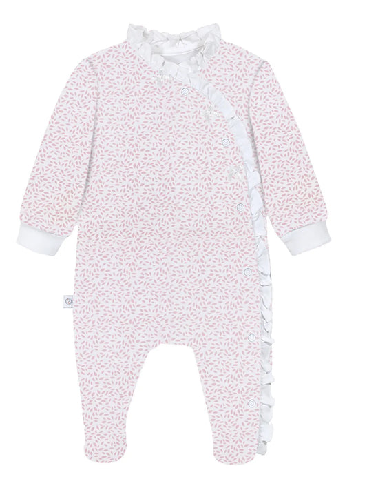 Pink Leaves Baby Pajamas