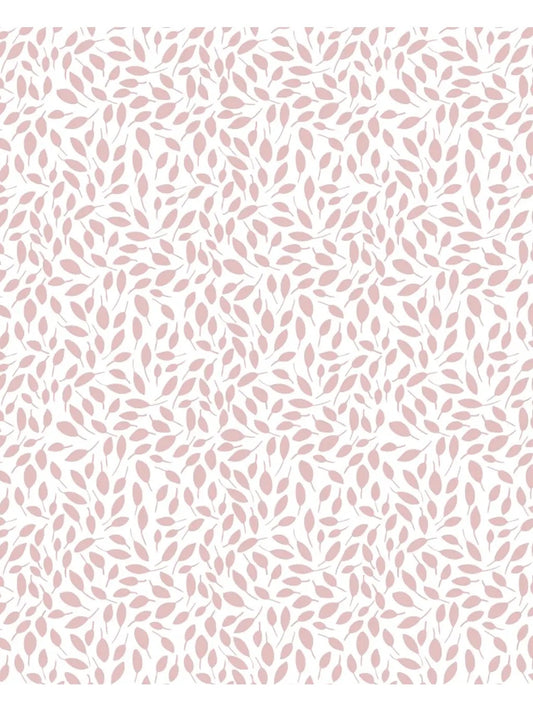 Pink Leaves Baby Blanket