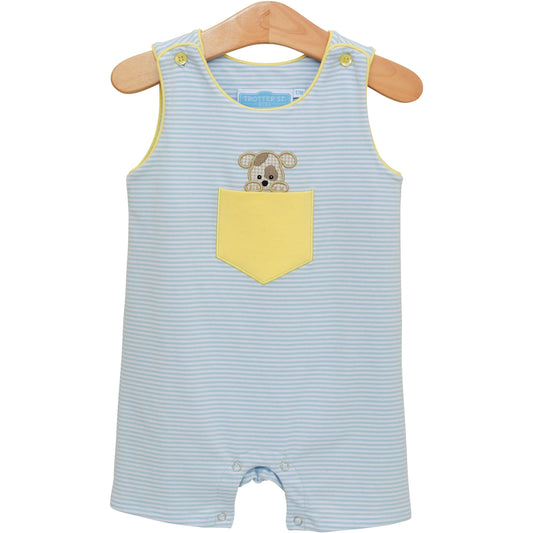 Striped Puppy Romper