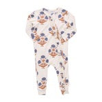 Baby Girls Ruffle Bamboo Romper- Dandelion