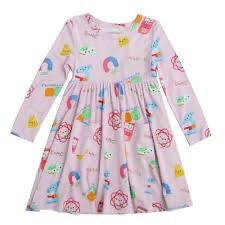 Future Scientist Pink Twirly Dress