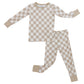 Oat Check 2 Piece Pajamas