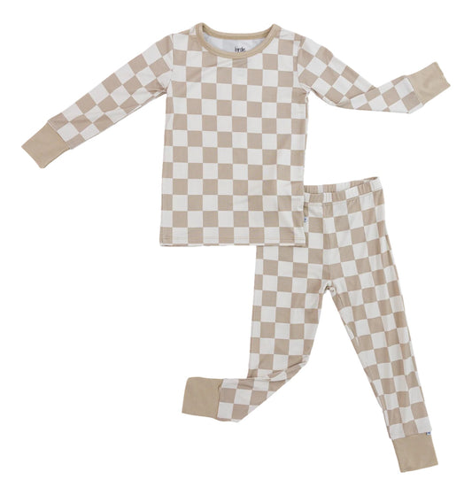 Oat Check 2 Piece Pajamas