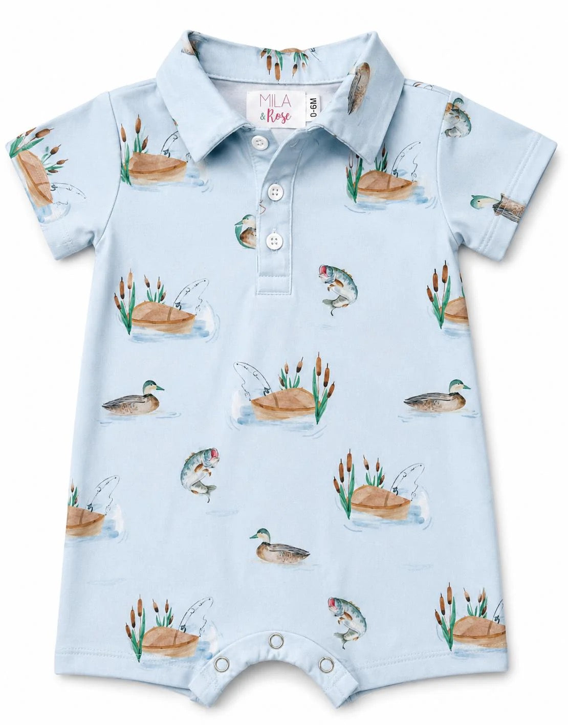 Lake Day Polo Shorty One Piece