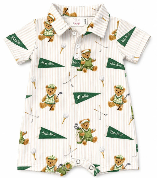 Golfing Bears Shorty One Piece