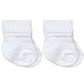 white/white newborn Sock