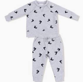 French Terry Hockey Sweatshirt with Jogger Pants