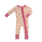 Blush and Bloom- Zipper Footie Pajamas