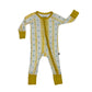 Starlight Stripe- Zipper Footie Pajamas