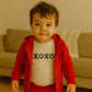 XOXO | Baby long sleeve Valentine graphic organic bodysuit