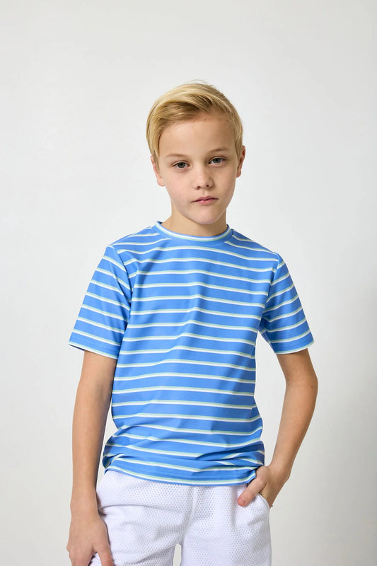 Sky Blue Baseline Strip Practice Shirt