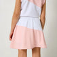 Pink and White Half Court Skort