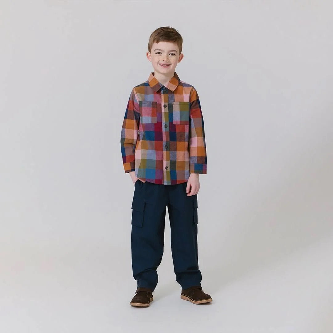 Boys Jack Shirt- Harvest Check