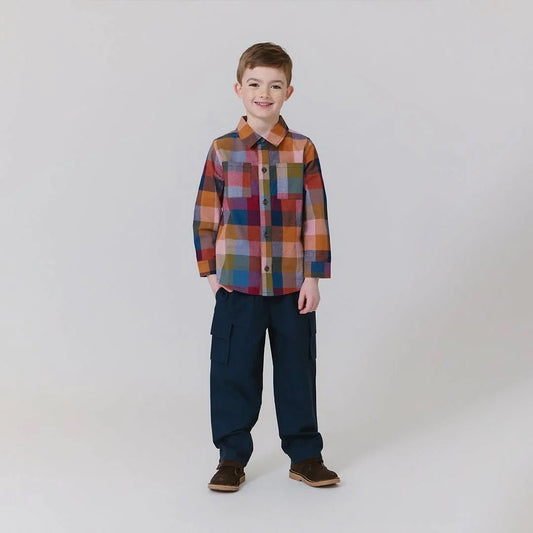 Boys Jack Shirt- Harvest Check