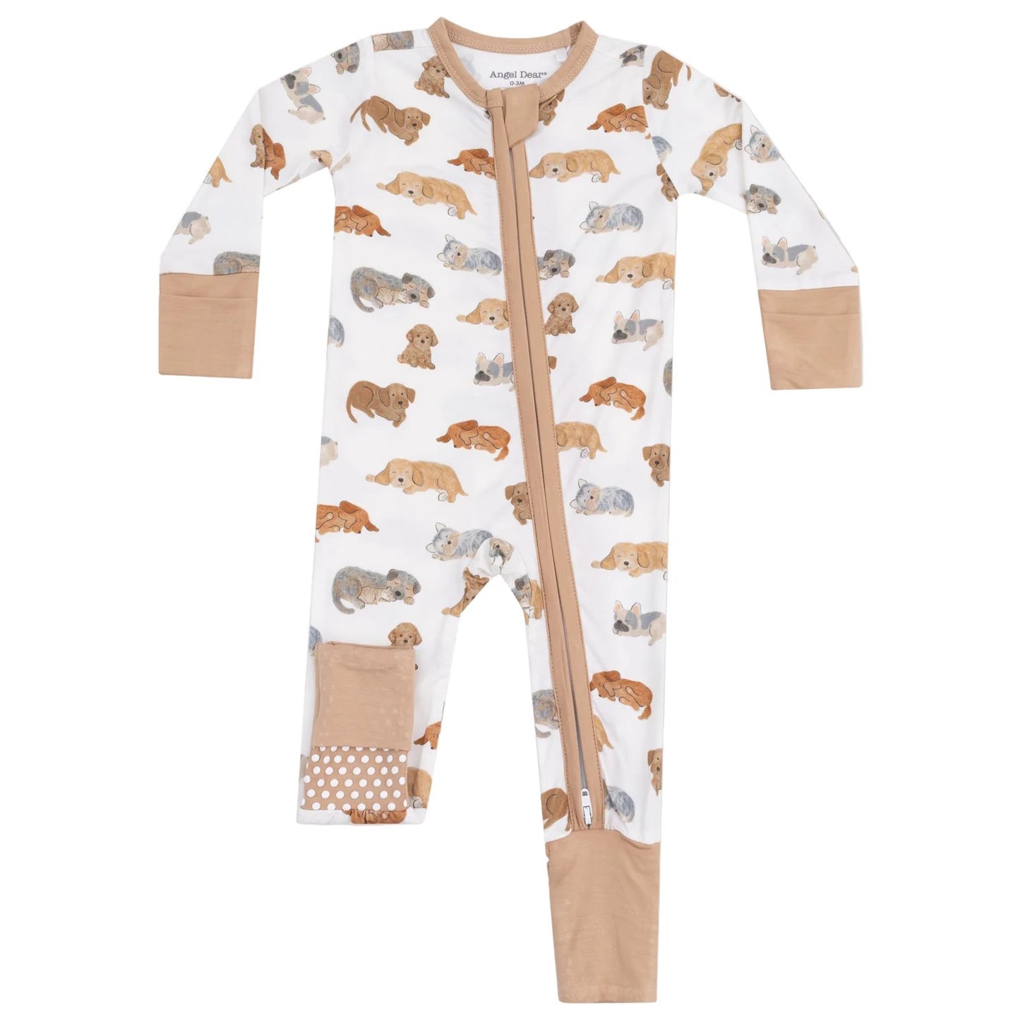 Napping Puppies 2 Way Zipper Romper