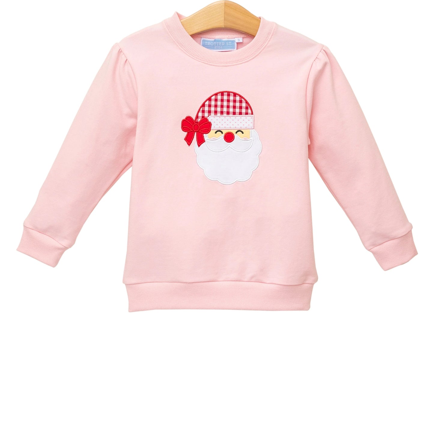 French Terry Pullover- Santa Light Pink