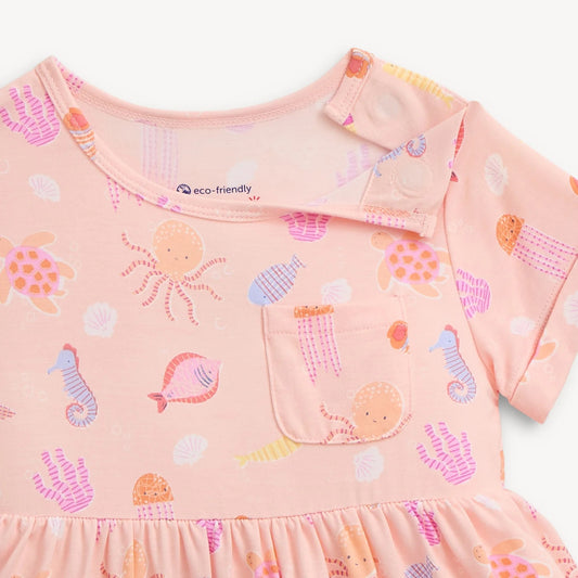 Deep Sea Chic- Pink Dress