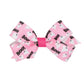 Pink Boo Hair Bow on Clippie.