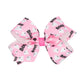 Pink Boo Hair Bow on Clippie.