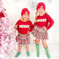 Merry Patch Christmas Sweatshirt Girls