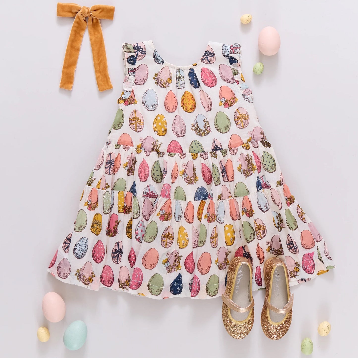 Pink Chicken Girls Eloise Ruffle Dress