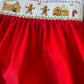Rosie Gingerbread Smocked Bubble