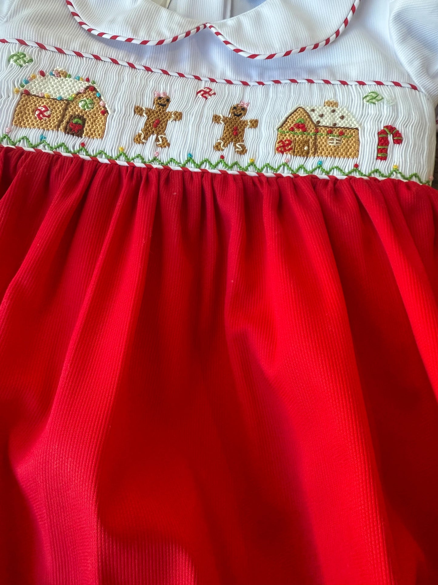 Rosie Gingerbread Smocked Bubble