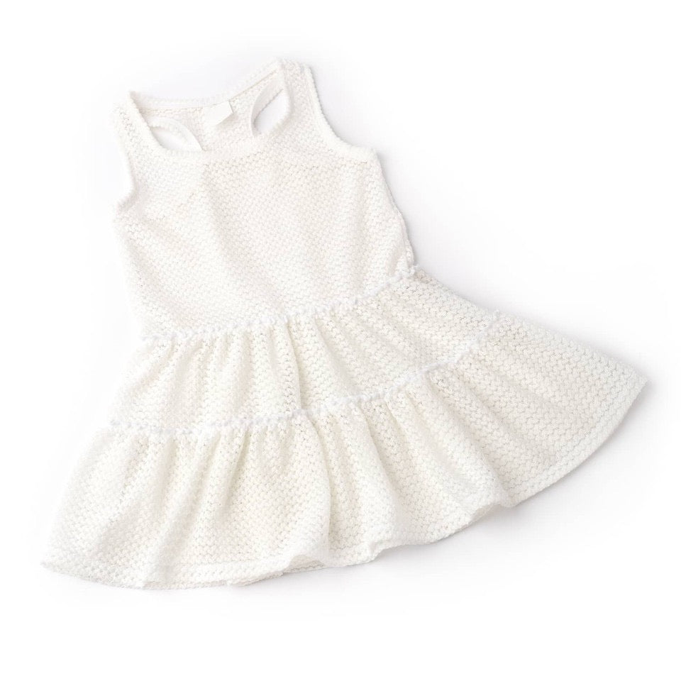 Girls Crochet Tank Cover Up Dress