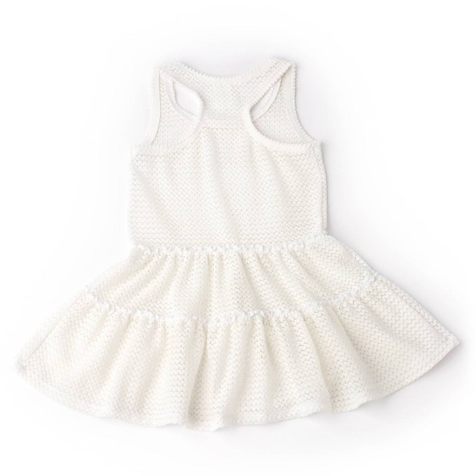 Girls Crochet Tank Cover Up Dress