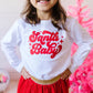 Santa Baby Red Christmas Long Sleeve Shirt- White