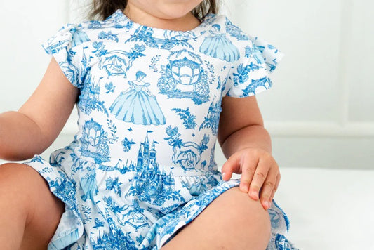 Bamboo Baby Dress Body Suit Twirl- Ella