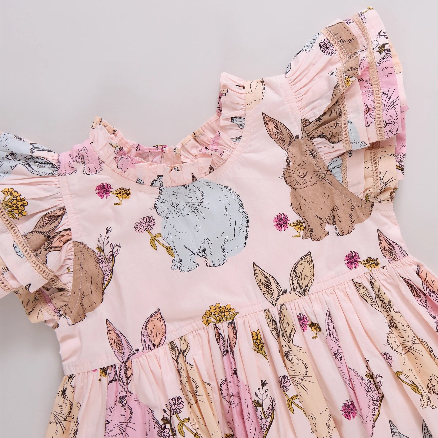 Pink Chicken Girls Jennifer Double Ruffle Dress
