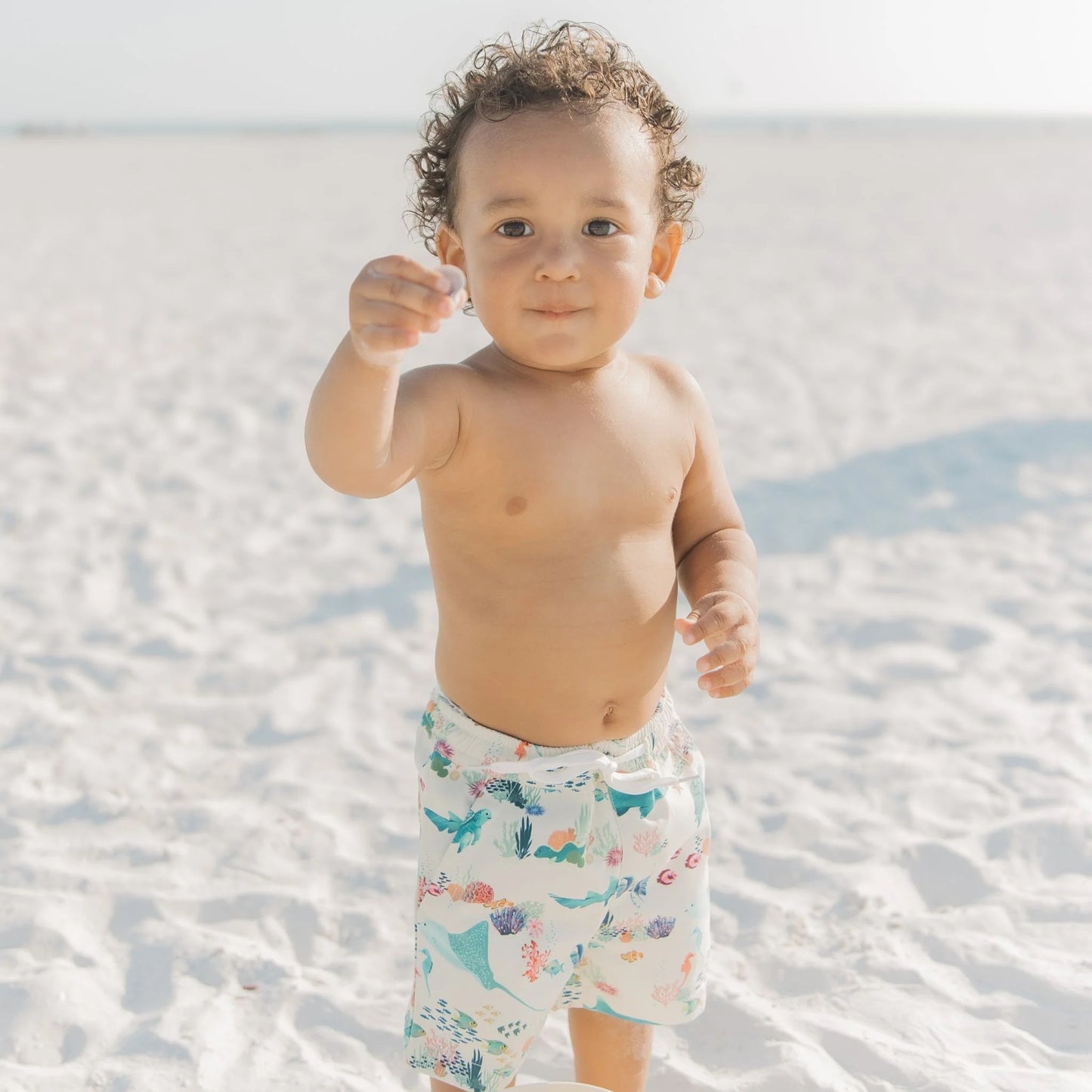 Coral Reef Boys Swim Trunks
