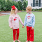 French Terry Pullover- Santa Light Pink