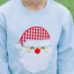 French Terry Pullover- Santa Light Blue