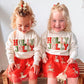 Reindeer Glitter Christmas Bow Clip