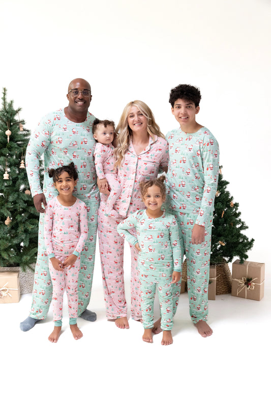 Golfing Santa and Elves- L/S Loungewear Set