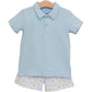 Trotter Street Kids Cottontail Solid Polo Short Set