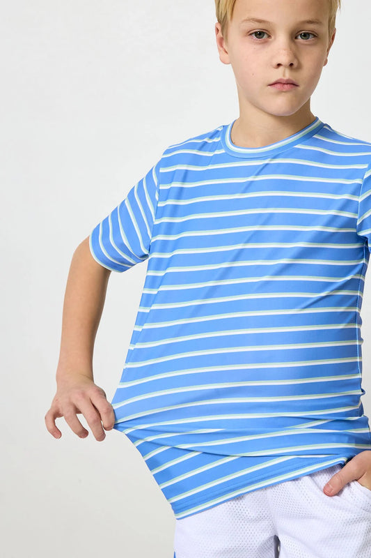 Sky Blue Baseline Strip Practice Shirt