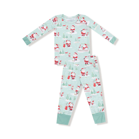 Golfing Santa and Elves- L/S Loungewear Set
